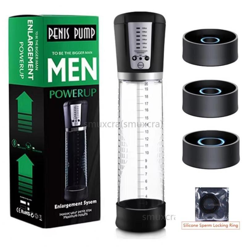 Automatic Penis Pump Electric Sucking Pump Real Penis Trainer for Man Big Cock Extender Penis Enlargement Sex Tool Adult Toys 18