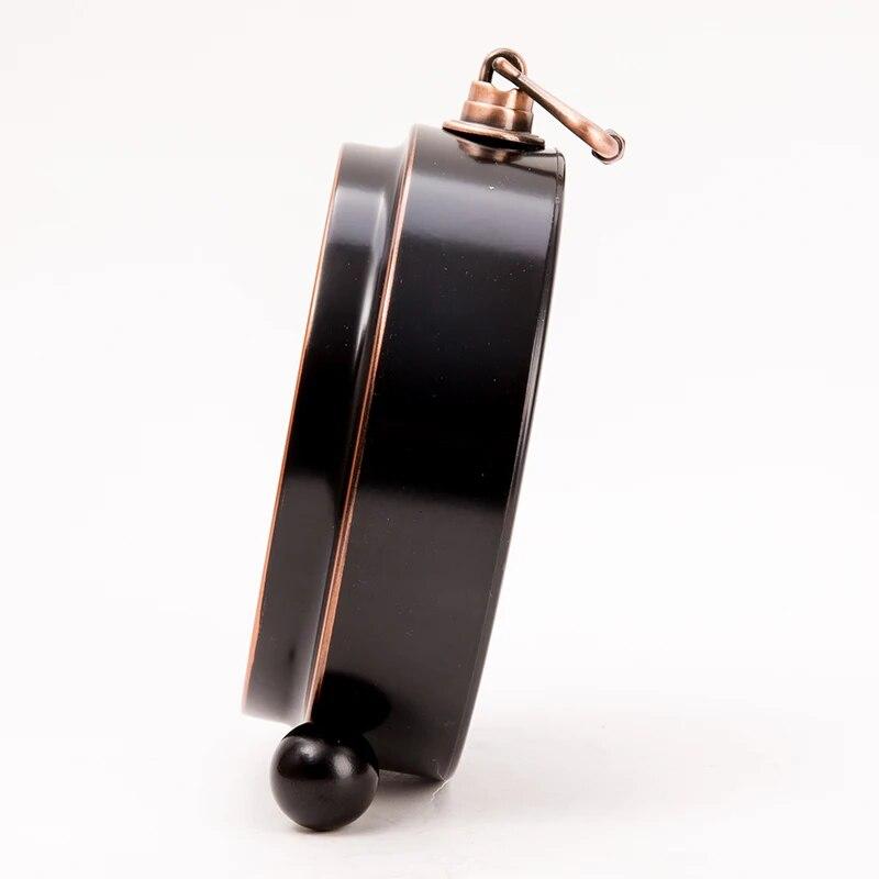 European Style Metal Retro Clock, American Style Creative Electronic Alarm Clock, Student Personality Simple and Silent Pointer