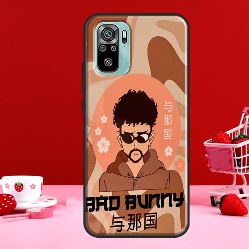 Pouzdro bad bunny pro Xiaomi Redmi Note 11 Pro Note 10 9 8 Pro 11S 9S 10S Kryt pro Redmi 10 9 9A 9C 9T