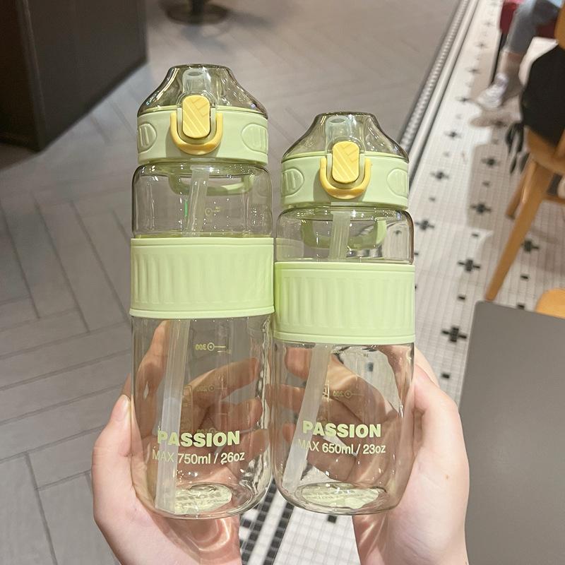 Water Bottle New Water Cup Straw Cup Anti-scalding Large Capacity Plastic Cup for Pregnant Women Kindergarten Kettle Summer High Temperature