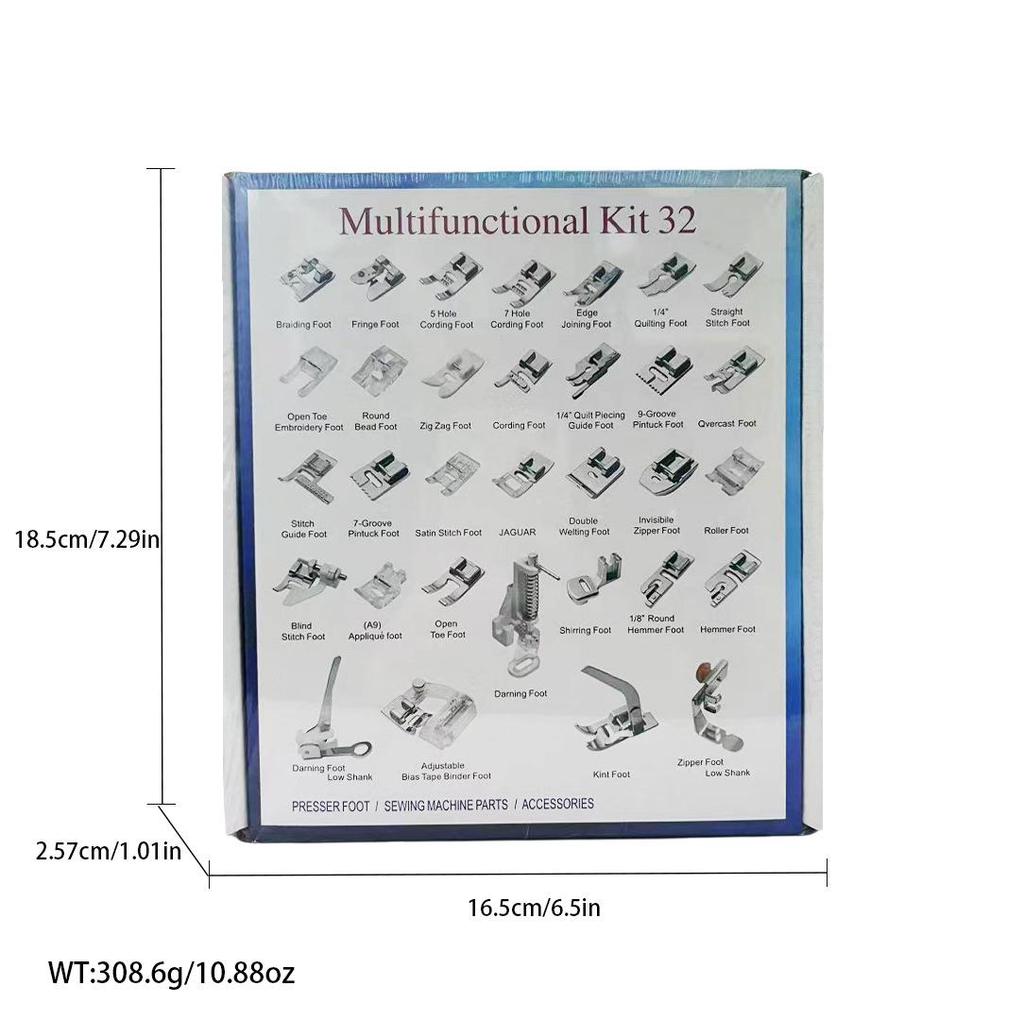 Deluxe Presser Foot Set: 32-62pcs Multifunctional Sewing Accessories for Home Machines