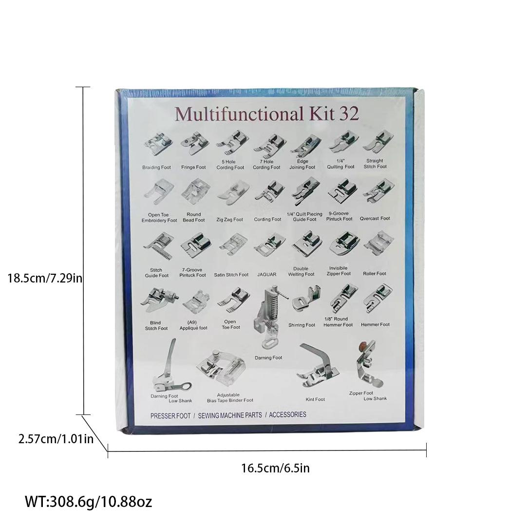 

Набір лапок преміум-класу: 32-62 шт. Багатофункціональні швейні аксесуари для побутових машин YJZHZ