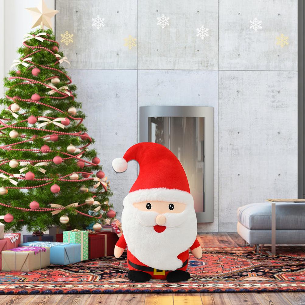 Christmas Santa Plush Toy Soft Stuffed Doll Christmas Decoration Gift Birthday Gift