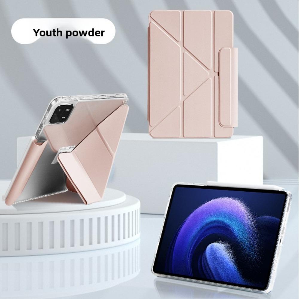 Leather Case for Xiaomi 7sPro Pad6 Pro Transparent Cover with Stylus Holder 11.2Y Foldable 6S Tablet