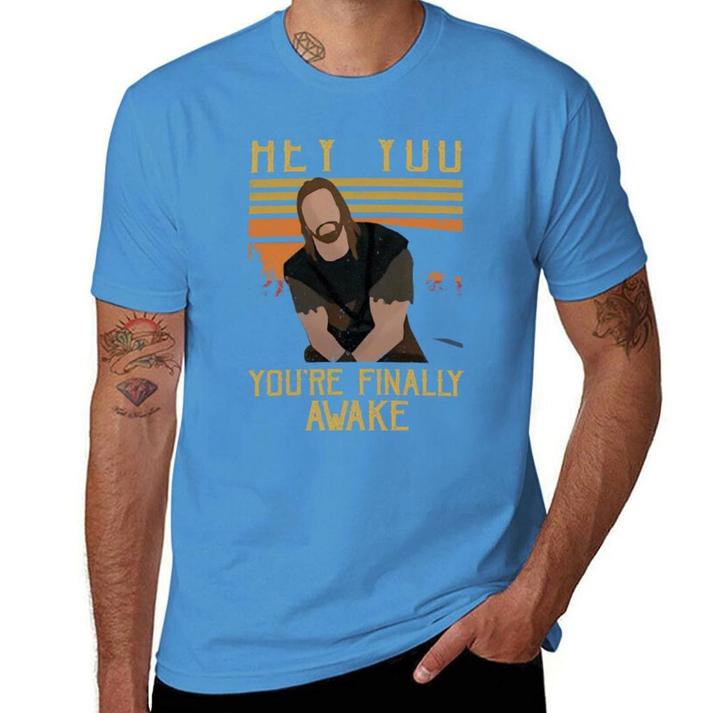 You_re Finally Awake T-Shirt customs design your own anime heavyweights korean fashion mens workout shirts