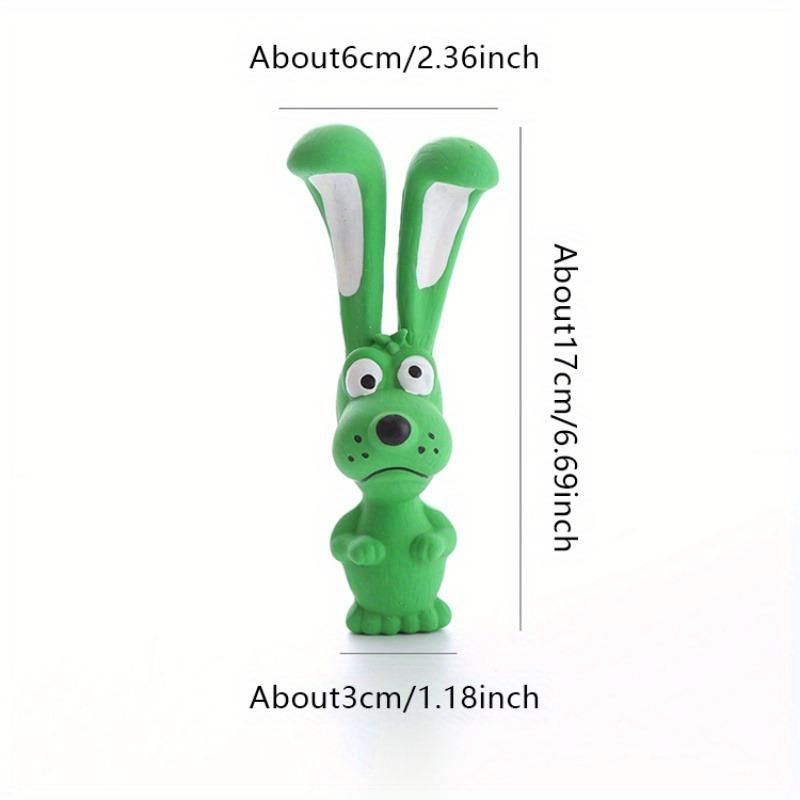 Giocattolo da Masticare Cane Cartone Animato Squeaky - Lattice Resistente, Occhi/Orecchie Espressivi, Senza Batterie, Interattivo per Tutte le Razze