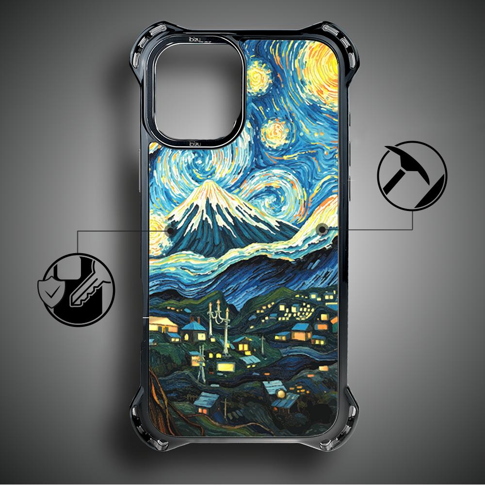 Etui Iphone 16 Ibizu Dropguard Ultra Z Magsafe, Van Gogh, Gwieździsta Noc