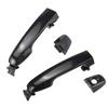 4 Pcs Exterior Rear Door Handle with End Cap Black For for Toyota Camry 2012-2017 69210-06200 69210-60170 Outer Accessories