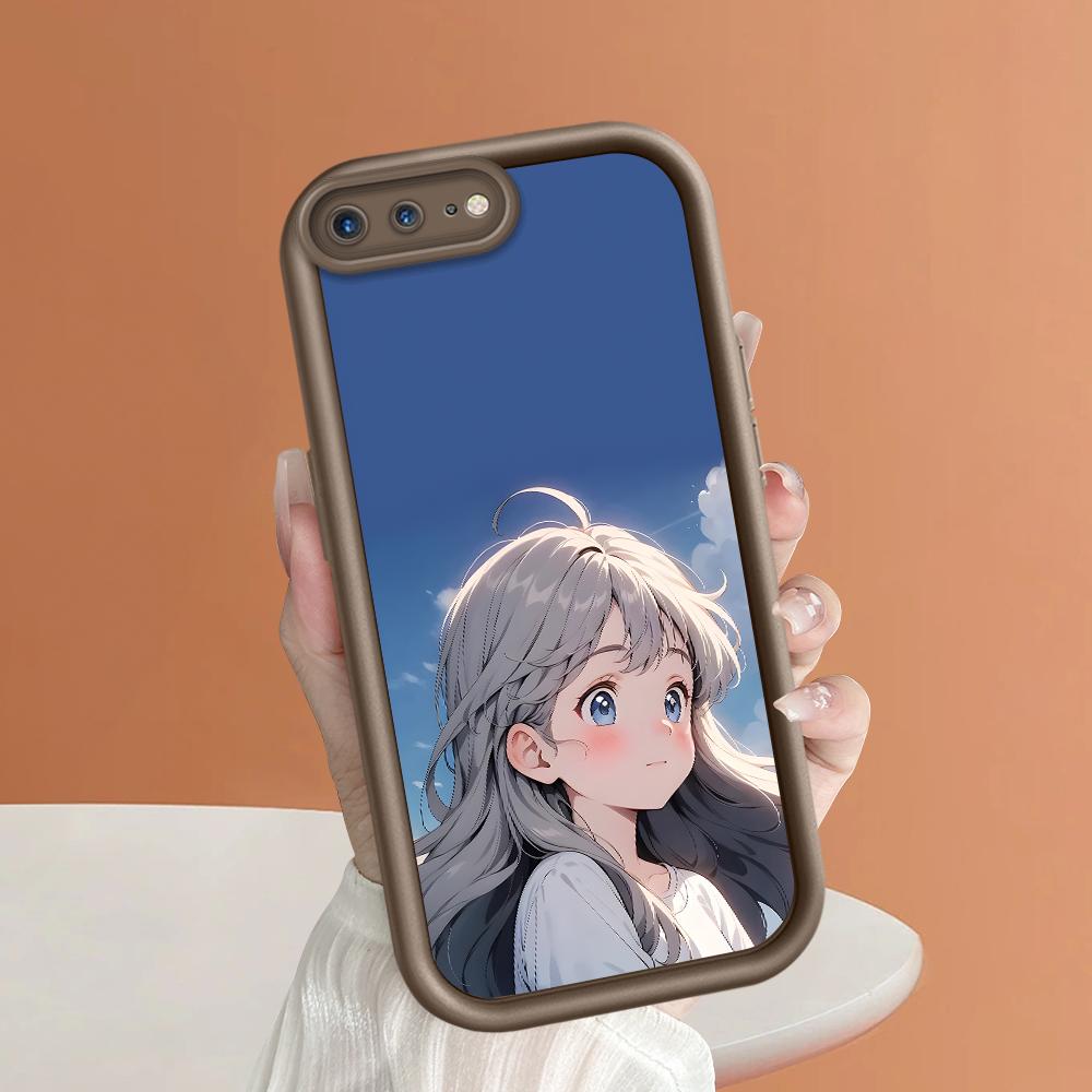 Cute Girl Phone Case for iPhone Samsung Galaxy Xiaomi Redmi POCO HUAWEI Honor Shockproof Rubber Soft Flexible Cover Casing