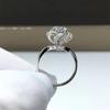 2 Carat Rose Fountain Moissanite Women's Ring, D Color, with Diamond Tester Pen – Perfect for Weddings.