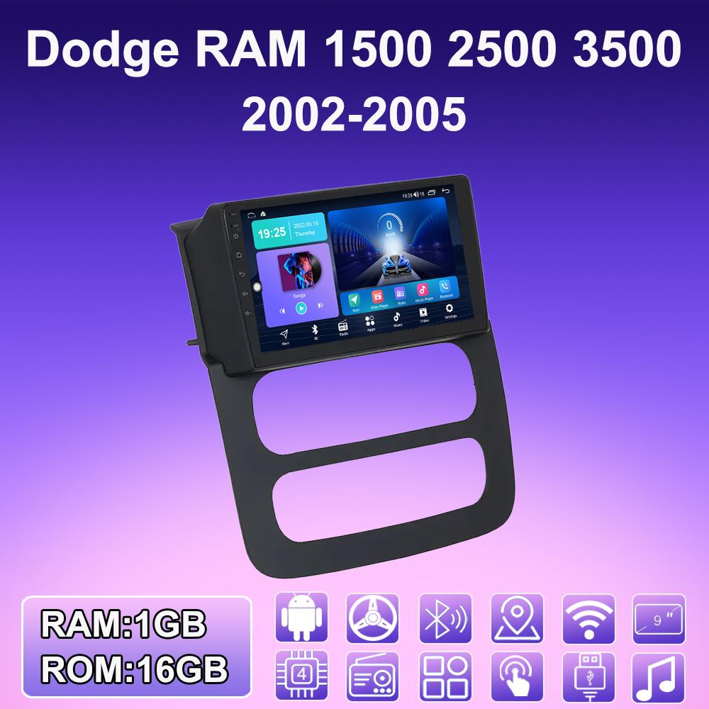

2 DIN Android автомобильное радио для Dodge RAM 1500 2500 3500 2002-2005 мультимедийный проигрыватель головное устройство стерео GPS навигация WIFI 1+16 ГБ 1+16GB