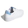 Adidas Court Tourino J Weiß Hellblau Kinder Sneaker Wolkenweiß Kernschwarz H00763