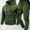 Herren Herbst- und Winter-Set, Modisch und Lässig, Ausgestattet mit Sportbekleidung und Jogginghosen. Dieser stylische Hoodie ist für Outdoor-Sportarten geeignet