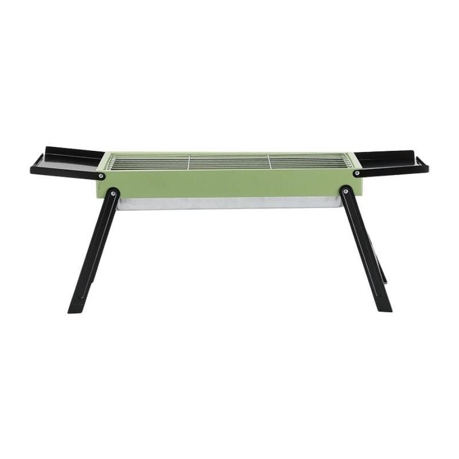 Foldable Outdoor BBQ Grill, Portable Charcoal Barbecue for Camping чёрный