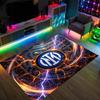 Borussia Dortmund Design Crystal Velvet Carpet Cozy Non?Slip Printed Rug For Bedroom Living Room Entrance