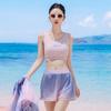 Xtep Women's Modest Hooded Tummy Control 3-Piece Swimsuit