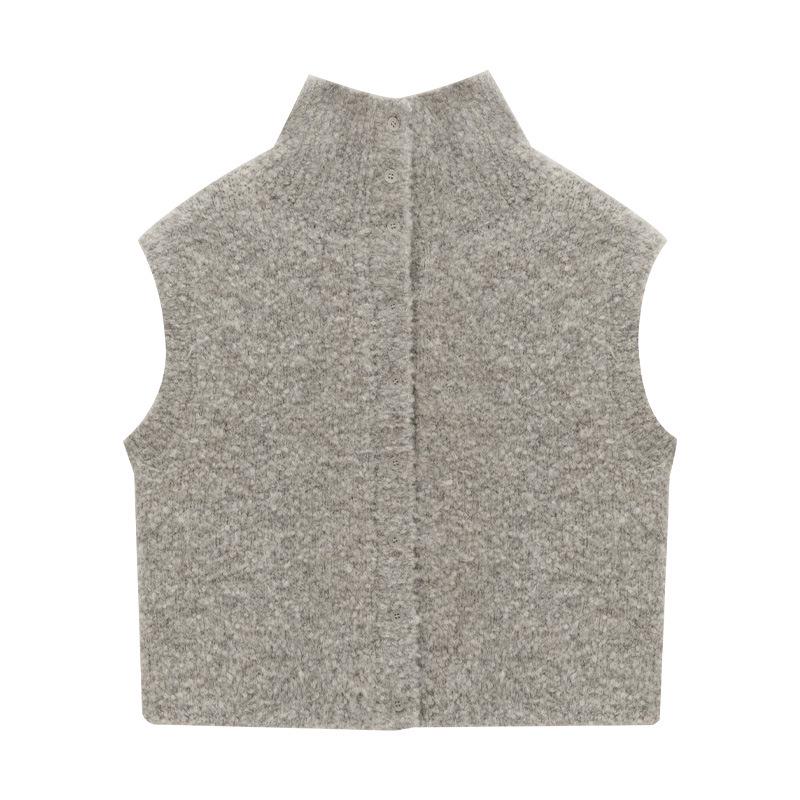 

Love & Nancy Winter 2024 Korean Sleeveless Wool Cardigan Sweater for Women