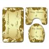 Christmas Bathroom Floor Mat Toilet Three-Piece Set