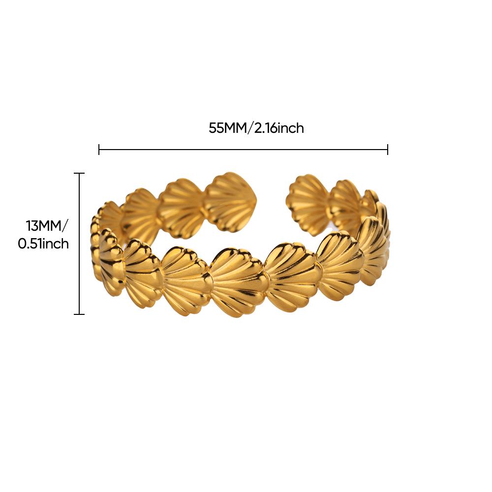 Bowknot Bangle Bracelet for Women Gold Color Stainless Steel Geometric Cuff Bangles Fashion Party Aesthetic Jewelry Gift