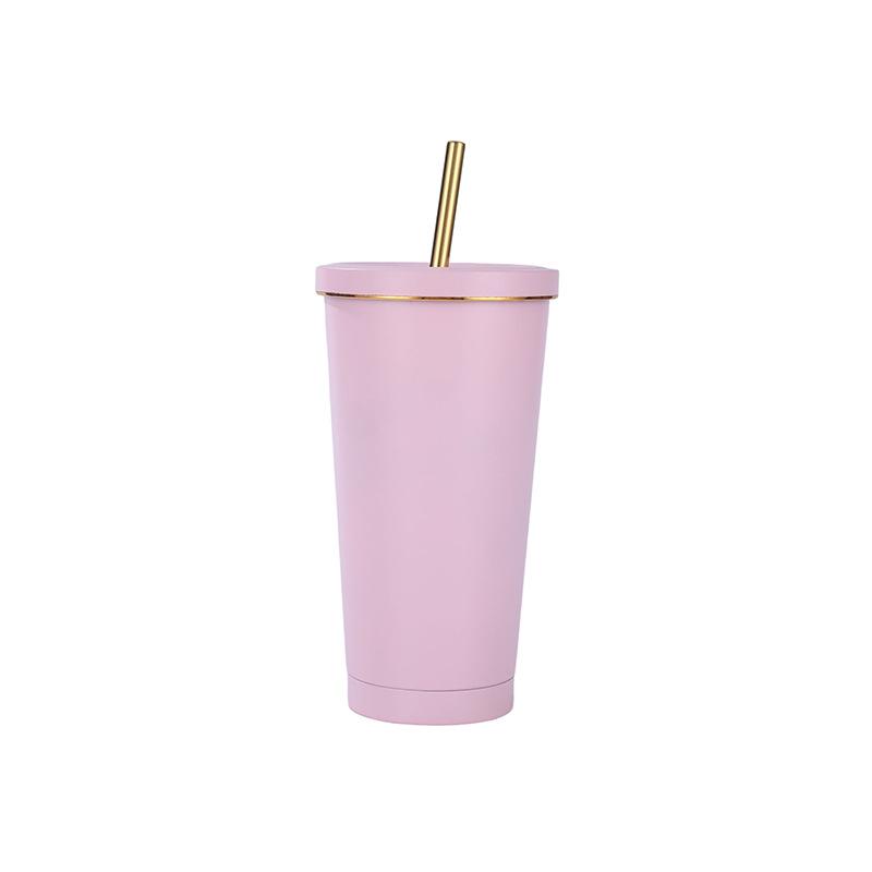 Stainless Reusable Cup Coffee Good Teaware Thermal Mug Thermos for Coffee to Go Drinkware Cup With a Straw Espresso Cups Tea Lid