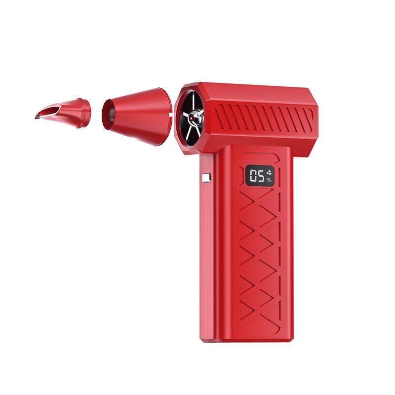 

2026 New Portable Handheld Violent Fan 130000RPM Electric Wireless Air Duster Compress Air Blower Gun for Pet Car Computer Keyboard Clean червоний
