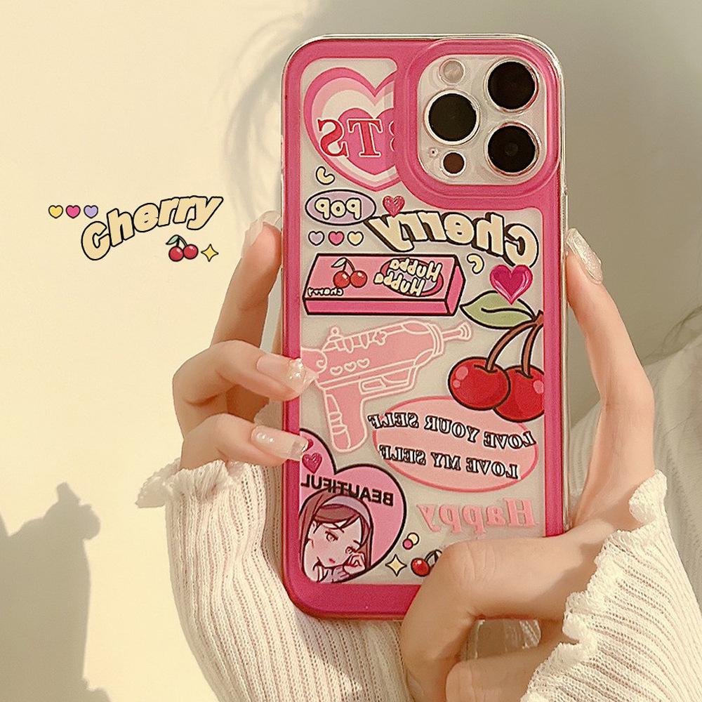 Girl Illustration 14 for IPhone16Pro Phone Case for Apple 17 Sweet Cool Xs Silicone XR Soft Case 11/12 Transparent