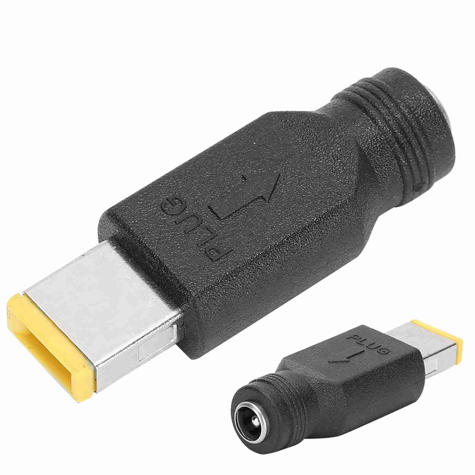 

2 шт. Головка адаптера питания для ноутбука 5,5 x 2,1 мм гнездо на 11 x 5,0 мм штекер квадратный подходит для ноутбука Lenovo