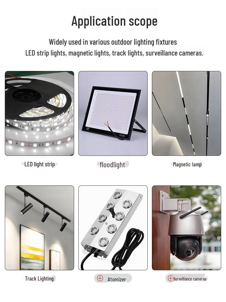 IP67 Waterproof LED Power Supply: 220V to 36V/48V DC Transformer, 350W/400W Atomizer