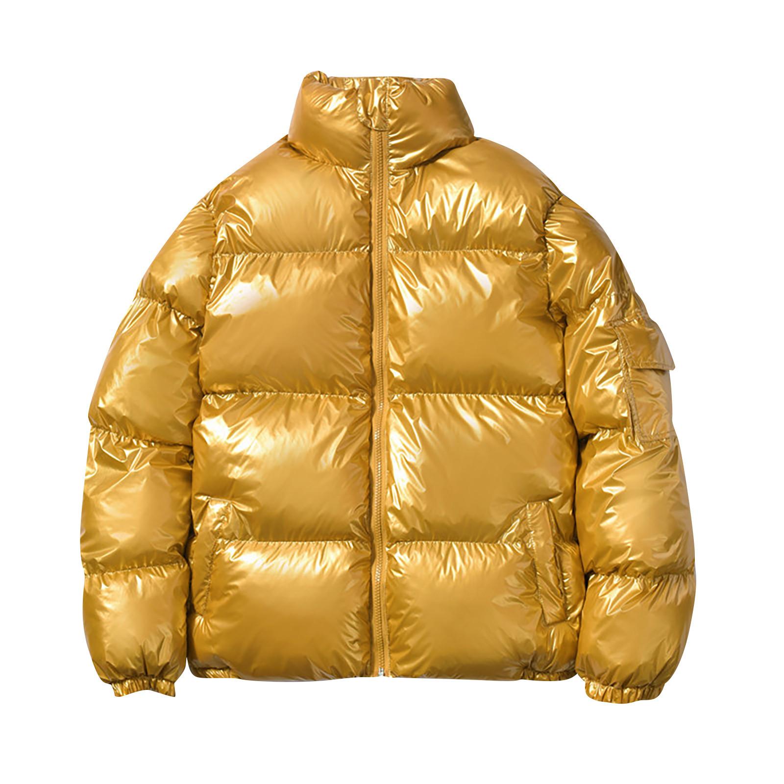 

Мужская пуховая куртка, теплая хлопковая одежда, свободное пальто, хлебный костюм, утепленное теплое пальто M золотой