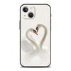Elegant White Swan Design Phone Case Cover for iPhone 17 16 15 14 13 12 Pro Max 11 Pro Max 17 AIR Shockproof Soft TPU Shell Bags