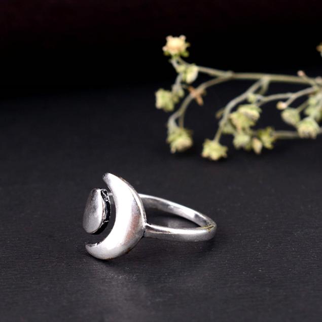 Handmade Silver Arthritis Ring Adjustable Double Band Oxidized Criss Cross Pattern Boho Tribal Jewelry Gift for Women & Men