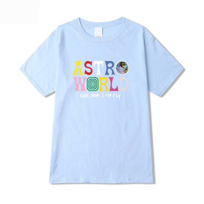 AstroWorld Tour Oversized T Shirt Men Cotton Letter Print T Shirts Hip Hop Streetwear Kanye West ASTROWORLD Tshirt