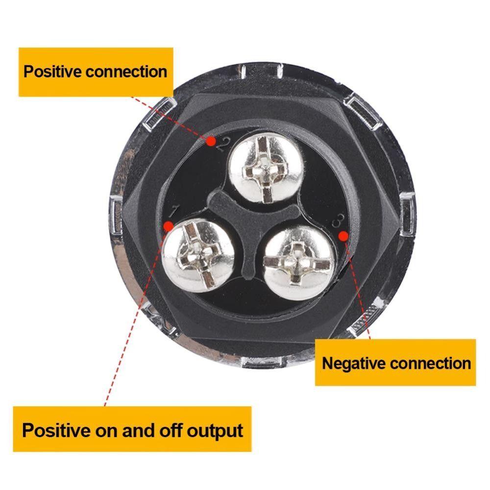 LED Illuminated Engine Start Switch Red Blue Green Ignition Starter Start Button  Automotive Use