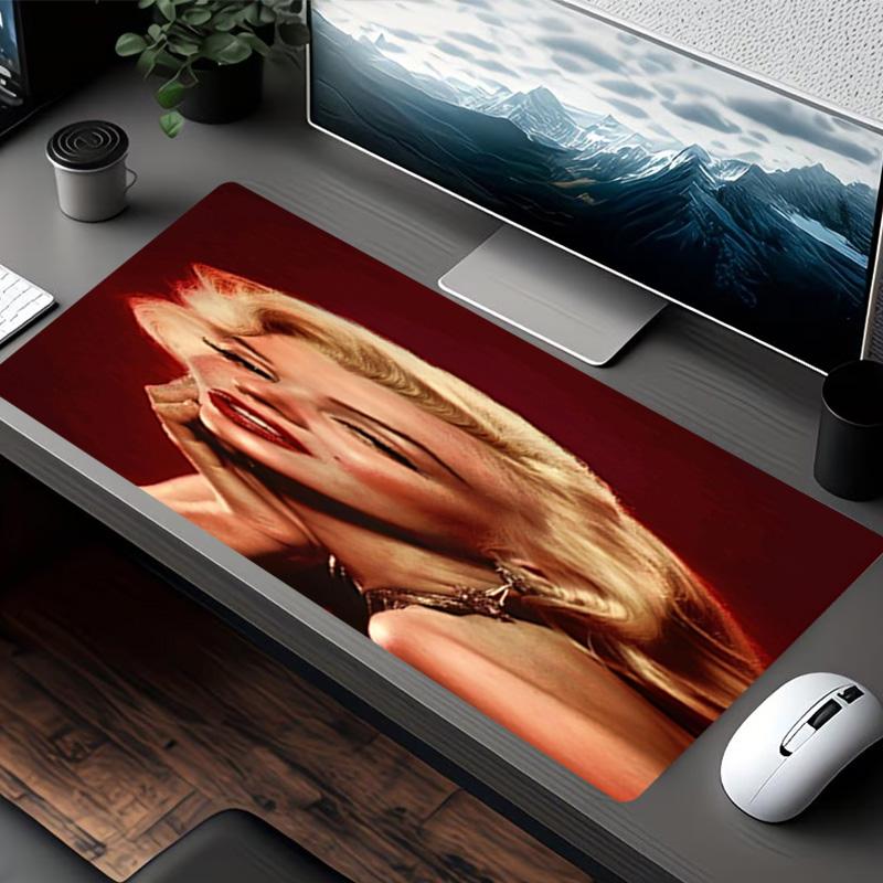Marilyn Monroe Print Mouse Pad, for Keyboard Pad Laptop PC Mat for Office Home Use, Desk Decor, Perfect Birthday Gift for Gamers