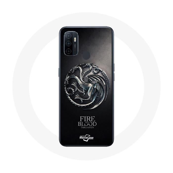 Case - Maniacase - Oppo A53 - Game Of Thrones Targaryen - Soft - Black