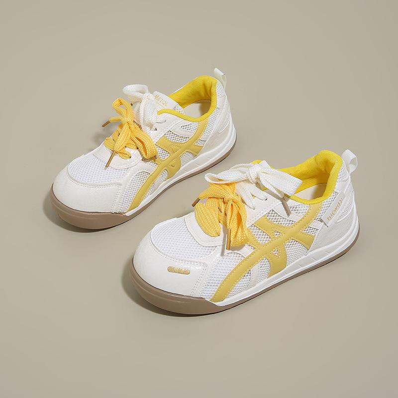 Thick-soled Mesh Breathable Forrest Gump Shoes Women's Summer 2025 New Lace-up Single Shoes Casual Height-increasing Versatile Sports Shoes