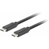 Кабель USB-C - LANBERG - 3.1 GEN 2 - Папа/Папа - 10 Гбит/с - 0.5М Черный