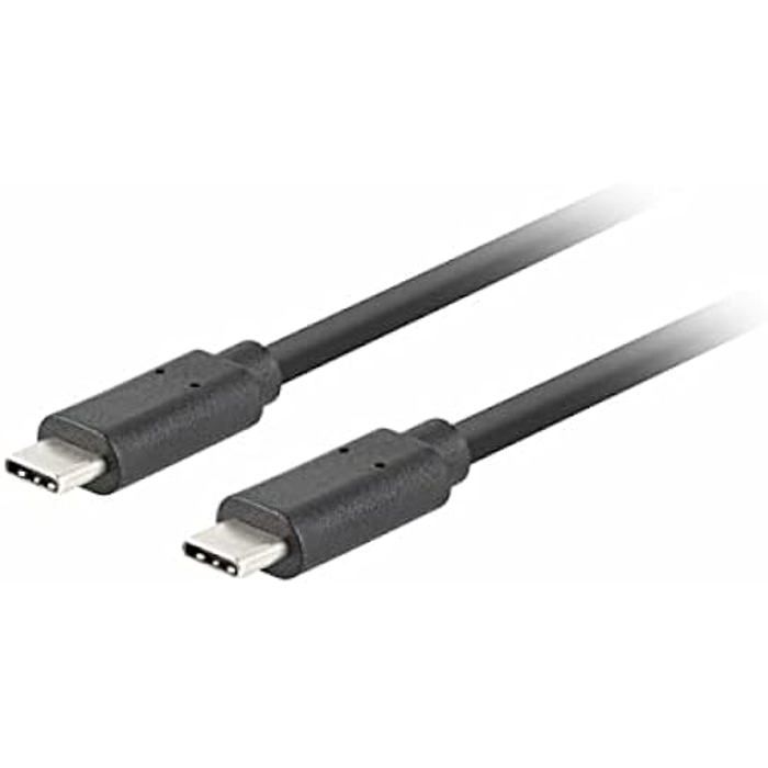 Câble USB-C - LANBERG - 3.1 GEN 2 - Mâle/Mâle - 10 Go/s - 0.5M Noir