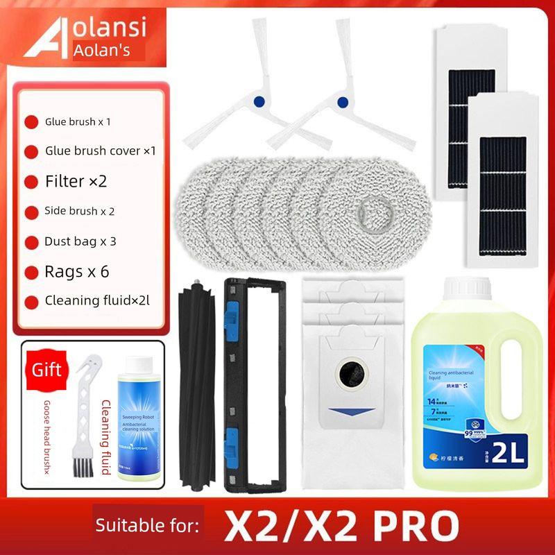 Applicable to Ecovacs Sweeping Robot X2/X5 Pro Rolling Brush Cover Accessories Glue Brush Cover X2s Main Brush Cover