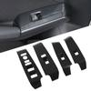 Car Window Lift Switch Panel Cover Carbon Fiber Style Replacement for Civic 11th 2022 LHD