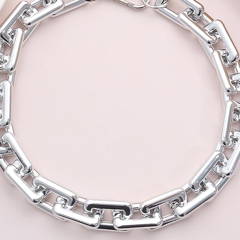 Punk Hip Hop Choker Chunky Chain Necklace Statement  Charm Jewelry