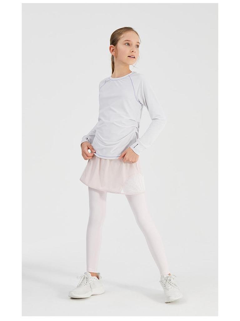 Sportliche atmungsaktive Schnelltrocknungs-Culottes für Mädchen - zweiteilige Leggings für Yoga für Frühling/Sommer