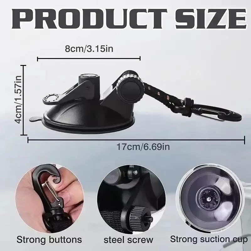 Outdoor Camping Car Tent Suction Cup Buckle Portable Suction Cup Hook Tent Hook Sun Protection Rain Cover Car Window Suction Cup