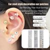 20 Patches Heart Butterfly Bow  Ear Point Stickers Ear Pressure Stick Acupuncture Magnetic Beads Auricular Ear Sticker