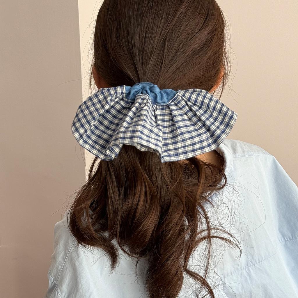 Large Big Hair Bands for Girls Women Ties Accessories Korean Elastic Scrunchie Rubber Vintage Popular Leading Fashion Kpop