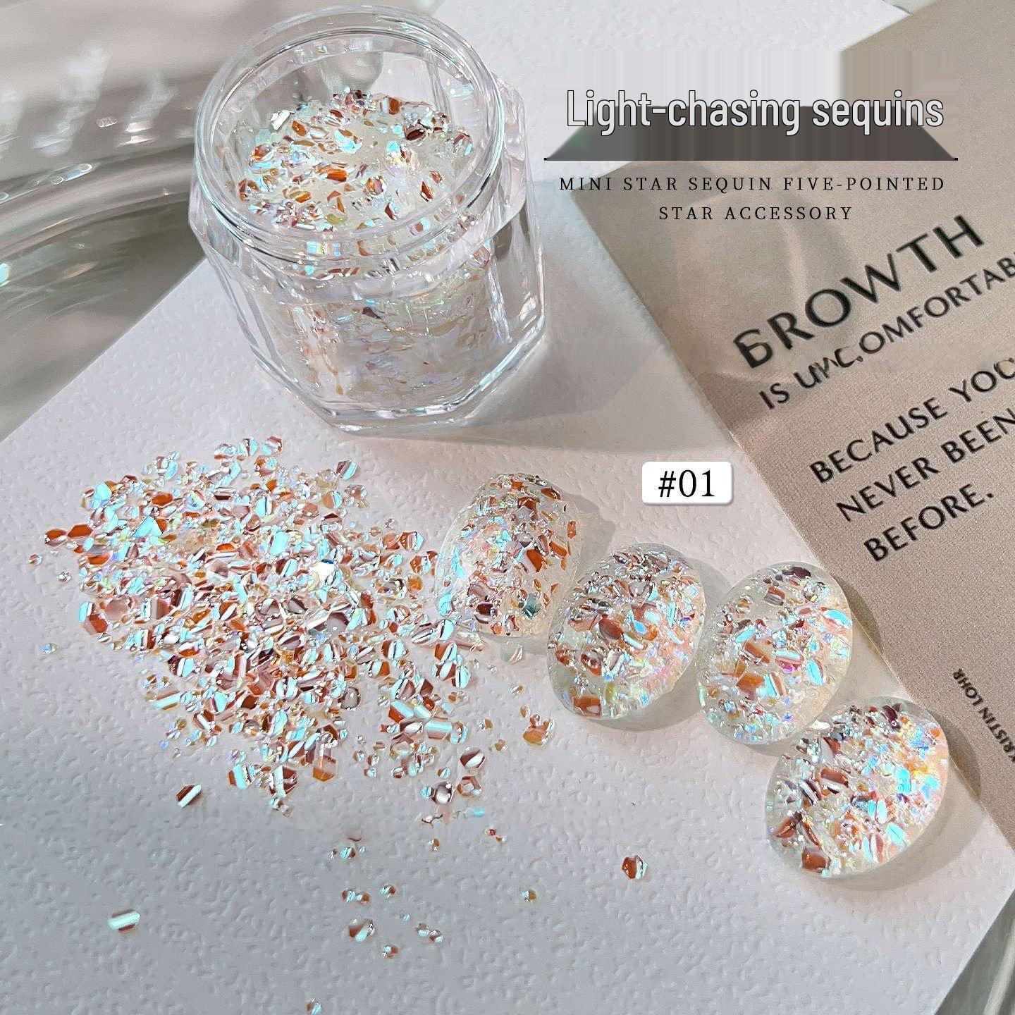 2025 Trending Spotlight Sequin Nail Art Glitter Powder Mix
