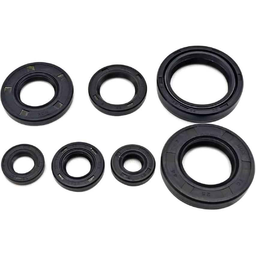 FZJDSD Engine Crank 7 Piece Oil Seal Set Kit Compatible with Yamaha Blaster 200 YFS200 1988-2006 Replace M564-A029