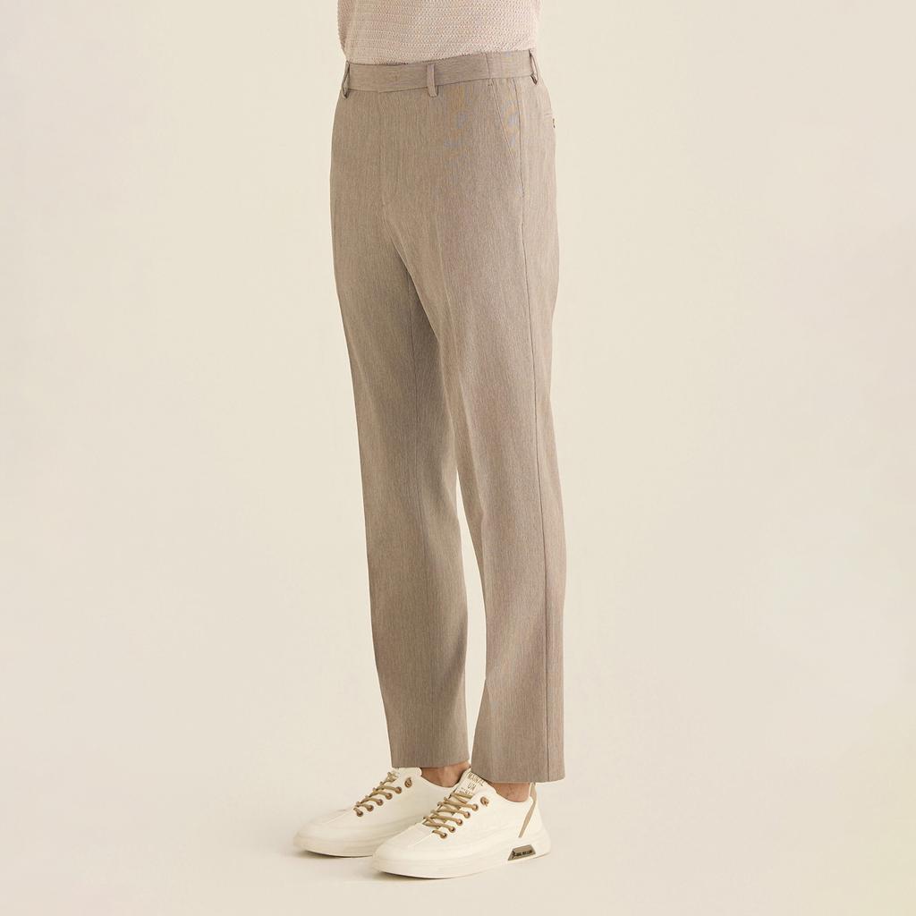 FERRAROMILANO Two-Tone Business Casual Slacks Beige (Am0Gbps20153)