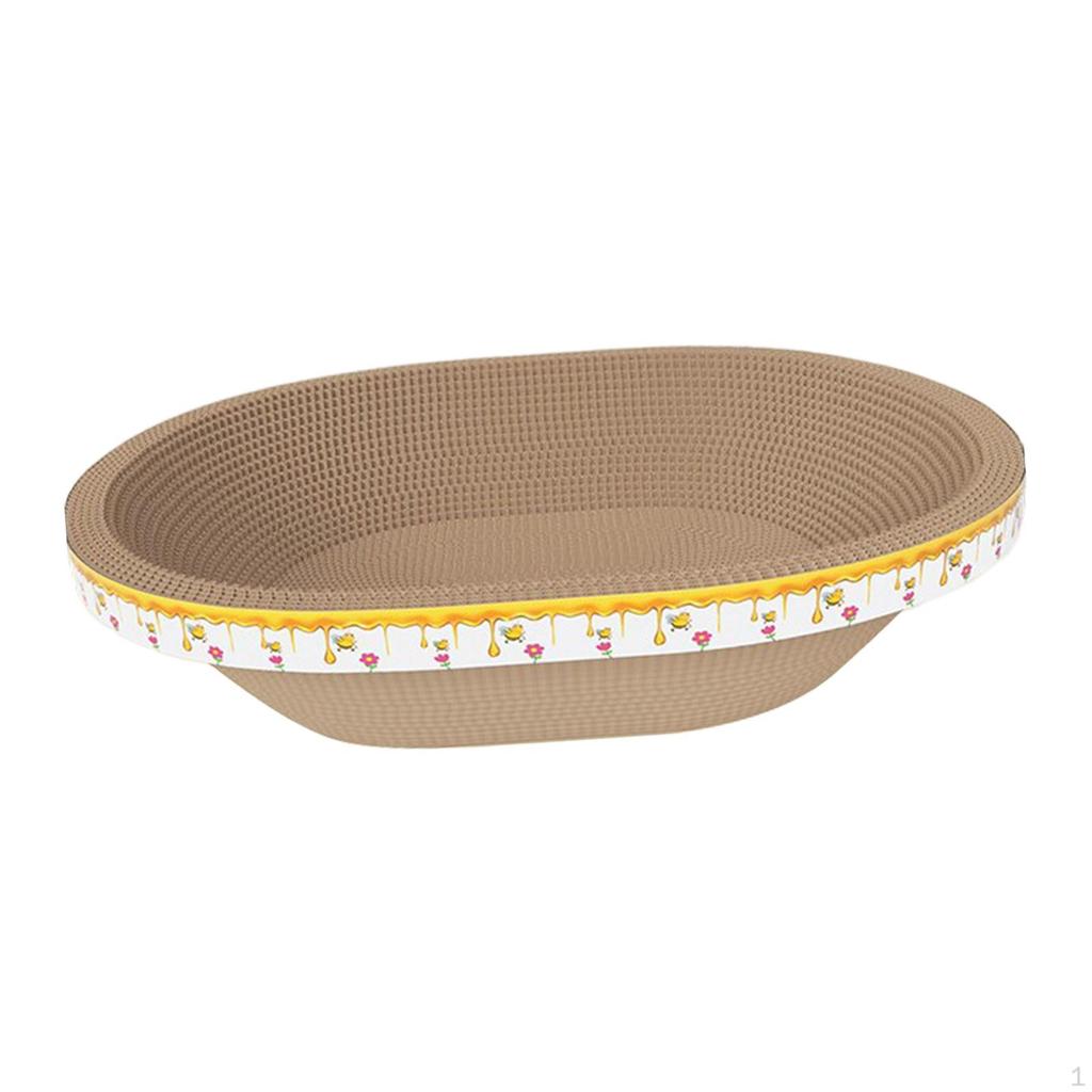 Bowl Cat Scratcher Lounge Sleep Board Decor Furniture Protector Nest Decoration Scratch Pad for