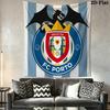 FC Porto Wall Hanging Printed Fabric Blanket Decorative Tapestries for Bedroom Living Room Home Decor